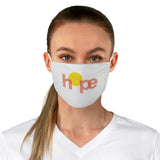 Hope - Two-Layer Fabric Face Mask in White