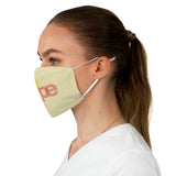 Hope - Two-Layer Fabric Face Mask in Light Yellow