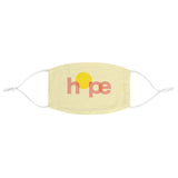 Hope - Two-Layer Fabric Face Mask in Light Yellow