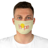 Hope - Two-Layer Fabric Face Mask in Light Yellow