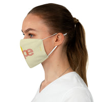 Hope - Two-Layer Fabric Face Mask in Light Yellow