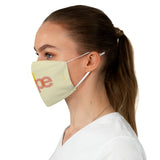 Hope - Two-Layer Fabric Face Mask in Light Yellow