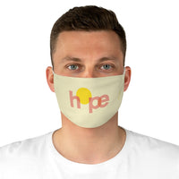 Hope - Two-Layer Fabric Face Mask in Light Yellow