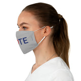 Vote. Your. Heart. - Two-Layer Fabric Face Mask in Gray