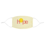 Hope - Two-Layer Fabric Face Mask in Light Yellow