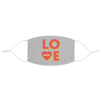 Love More - Two-Layer Fabric Face Mask in Gray