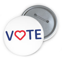 Vote. Your. Heart. Custom Pin Buttons