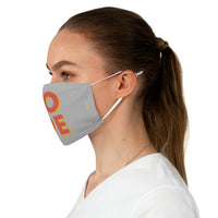 Love More - Two-Layer Fabric Face Mask in Gray