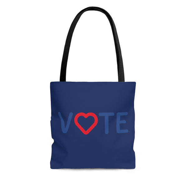 Vote. Your. Heart. - Tote Bag in Navy