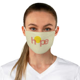 Hope - Two-Layer Fabric Face Mask in Light Yellow