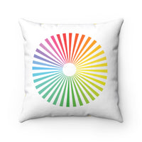 Rainbow Sun - Throw Pillow