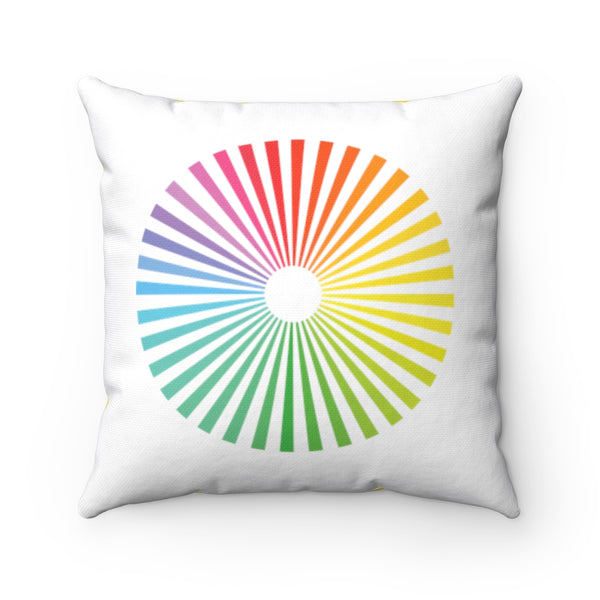 Rainbow Sun - Throw Pillow