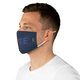 Vote. Your. Heart. - Two-Layer Fabric Face Mask in Navy