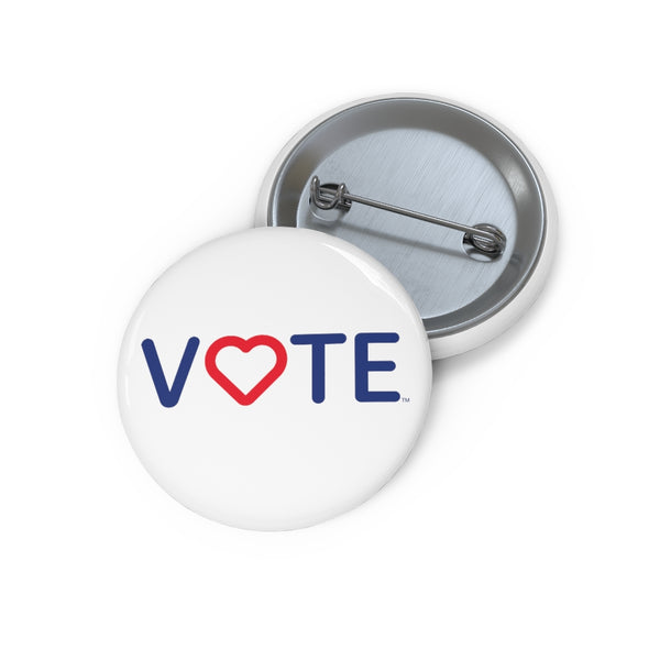 Vote. Your. Heart. Custom Pin Buttons