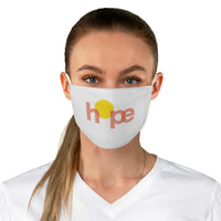 Hope - Two-Layer Fabric Face Mask in White