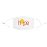 Hope - Two-Layer Fabric Face Mask in White
