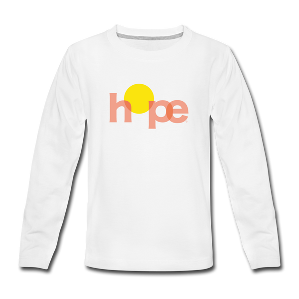 Hope - Kids' Long Sleeve T-Shirt - white